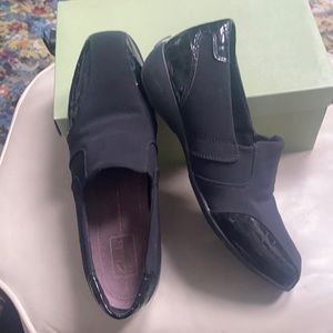 Two patterned tone on tone shoe